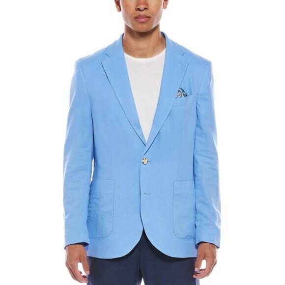Tailorbyrd Men's Solid Linen-Blend Sportcoat 40R - Picture 2 of 4